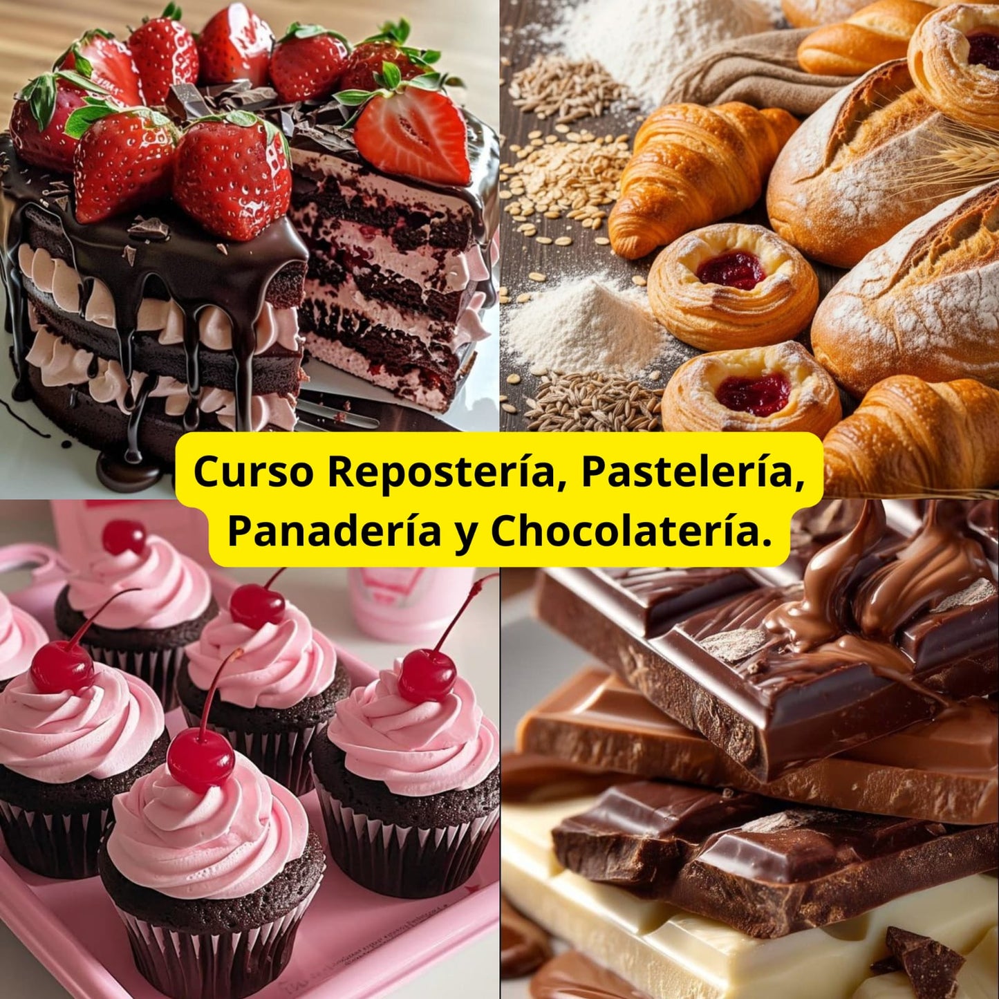 Curso Repostería, Pastelería, Panadería y Chocolatería